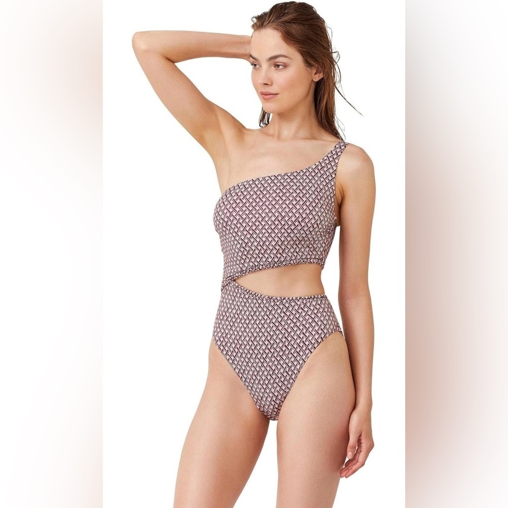 Gottex Women's Luma Retro Luxury Shoulder Monokini One Piece Swimsuit Size 10